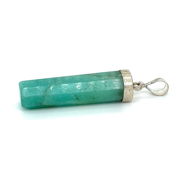 Amazonite 31.05ct Solid 925 Sterling Slver Pendant - Picture 1 of 5